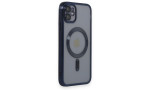 Newface iPhone 11 Kılıf Kross Magneticsafe Kapak - Lacivert