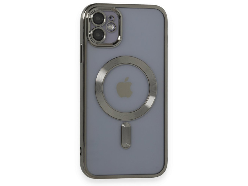 Newface iPhone 11 Kılıf Kross Magneticsafe Kapak - Titan Gri