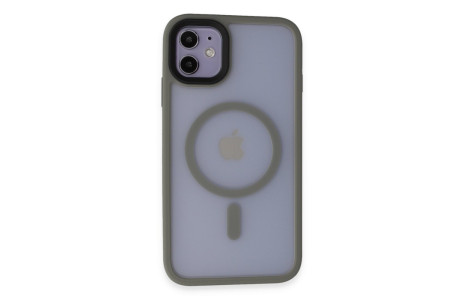 Newface iPhone 11 Kılıf Trex Magneticsafe Kapak - Gri
