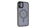 Newface iPhone 11 Kılıf Trex Magneticsafe Kapak - Gri
