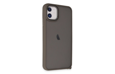 Newface iPhone 12 Kılıf Elegant Kapak - Titan Gri