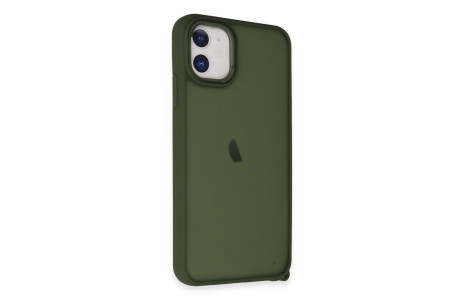 Newface iPhone 12 Kılıf Elegant Kapak - Yeşil