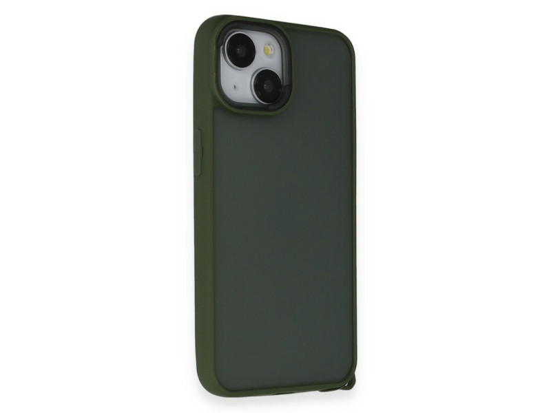 Newface iPhone 13 Kılıf Elegant Kapak - Yeşil