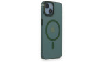 Newface iPhone 14 Kılıf Anka PC Magneticsafe Sert Metal Kapak - Koyu Yeşil