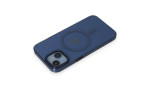 Newface iPhone 14 Kılıf Anka PC Magneticsafe Sert Metal Kapak - Lacivert