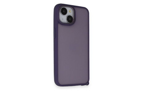 Newface iPhone 14 Kılıf Elegant Kapak - Derin Mor