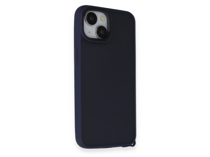 Newface iPhone 14 Kılıf Elegant Kapak - Lacivert