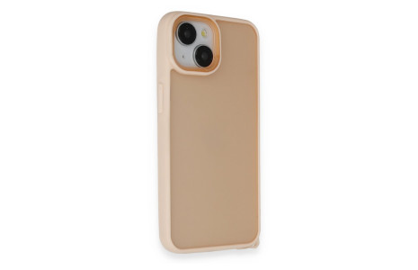 Newface iPhone 14 Kılıf Elegant Kapak - Pudra