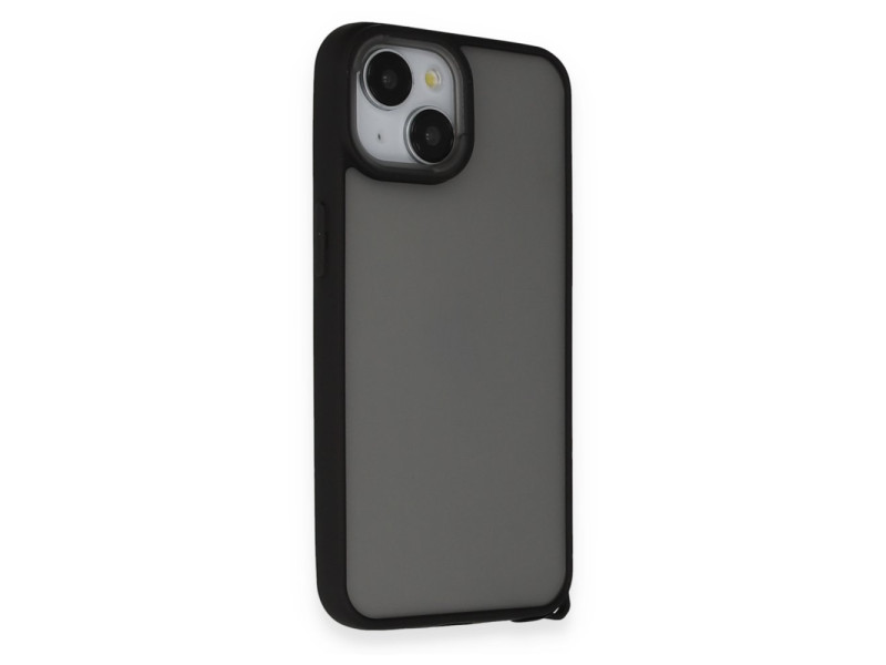Newface iPhone 14 Kılıf Elegant Kapak - Siyah