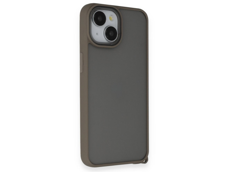 Newface iPhone 14 Kılıf Elegant Kapak - Titan Gri