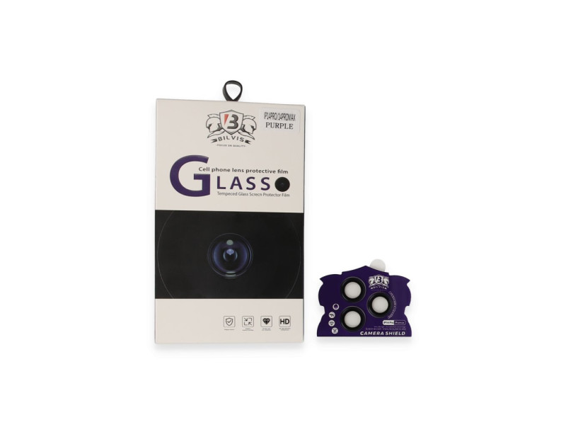 Newface iPhone 14 Pro Max Bilvis Titan Kamera Lens - Derin Mor