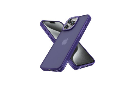 Newface iPhone 14 Pro Max Kılıf Elegant Kapak - Derin Mor
