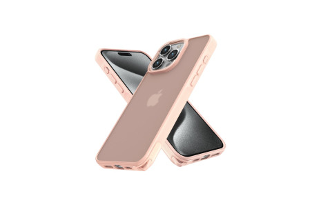 Newface iPhone 14 Pro Max Kılıf Elegant Kapak - Pudra