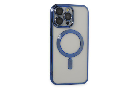 Newface iPhone 14 Pro Max Kılıf Kross Magneticsafe Kapak - Lacivert