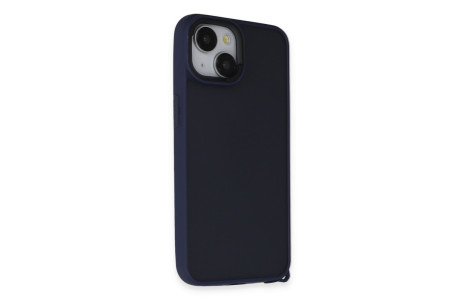 Newface iPhone 15 Kılıf Elegant Kapak - Lacivert