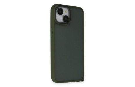 Newface iPhone 15 Kılıf Elegant Kapak - Yeşil