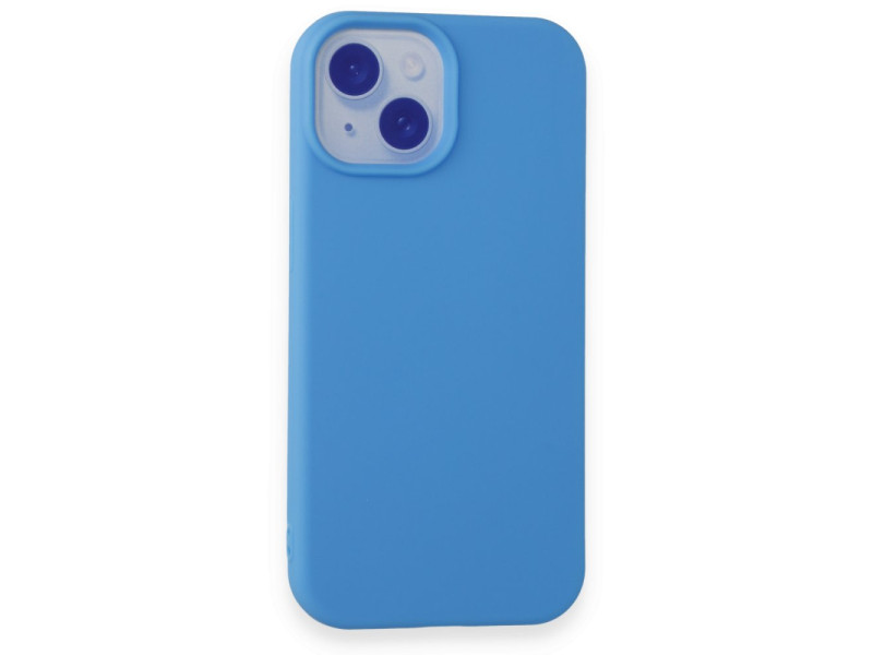 Newface iPhone 15 Kılıf First Silikon - Mavi