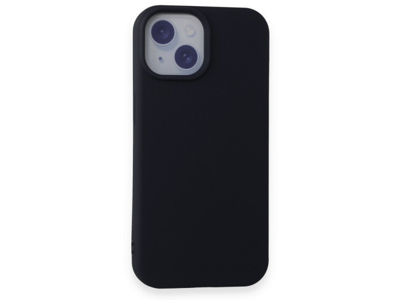 Newface iPhone 15 Kılıf First Silikon - Siyah
