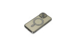 Newface iPhone 15 Kılıf Joke Simli Magneticsafe Kılıf - Gri