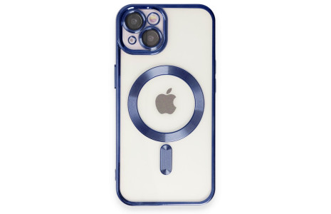 Newface iPhone 15 Kılıf Kross Magneticsafe Kapak - Lacivert