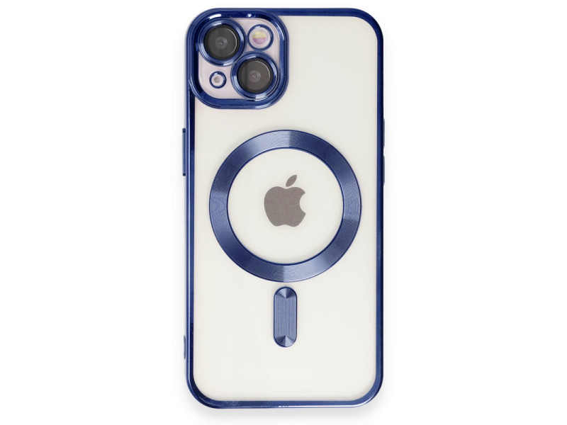 Newface iPhone 15 Kılıf Kross Magneticsafe Kapak - Lacivert