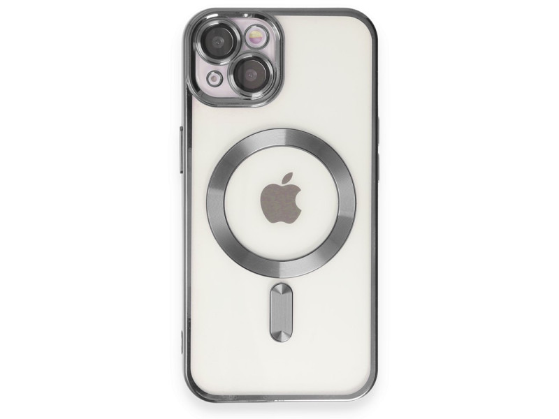 Newface iPhone 15 Kılıf Kross Magneticsafe Kapak - Titan Gri