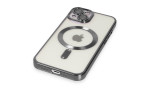 Newface iPhone 15 Kılıf Kross Magneticsafe Kapak - Titan Gri