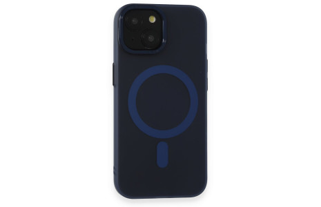Newface iPhone 15 Kılıf Lodos Magneticsafe Mat Kapak - Mavi