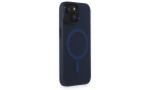 Newface iPhone 15 Kılıf Lodos Magneticsafe Mat Kapak - Mavi