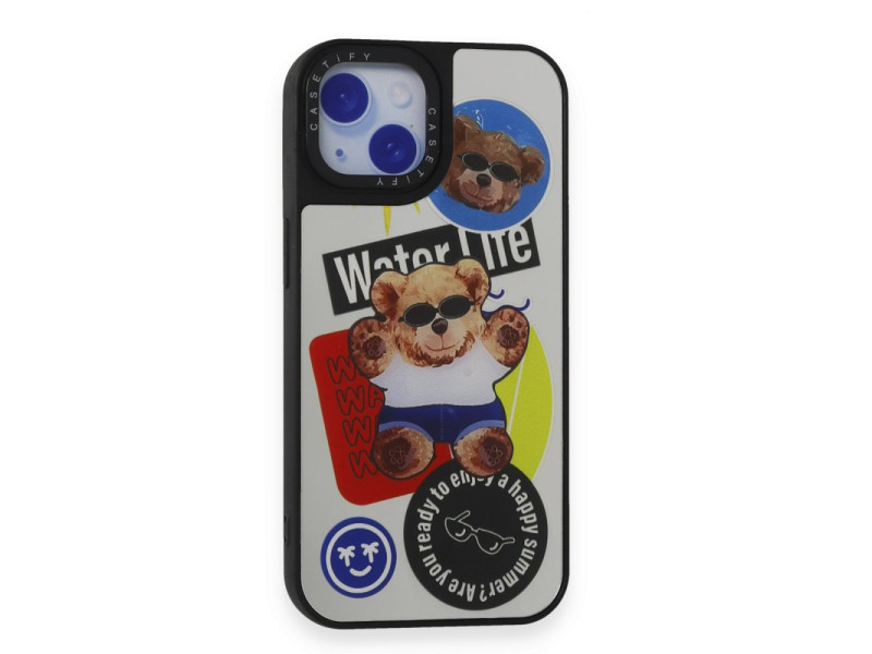 Newface iPhone 15 Kılıf Mirror Desenli Kapak - Mirror - 14