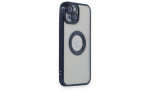 Newface iPhone 15 Kılıf Slot Silikon - Lacivert