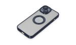 Newface iPhone 15 Kılıf Slot Silikon - Lacivert