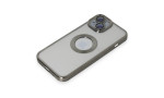 Newface iPhone 15 Kılıf Slot Silikon - Titan Gri
