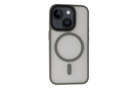 Newface iPhone 15 Kılıf Trex Magneticsafe Kapak - Gri
