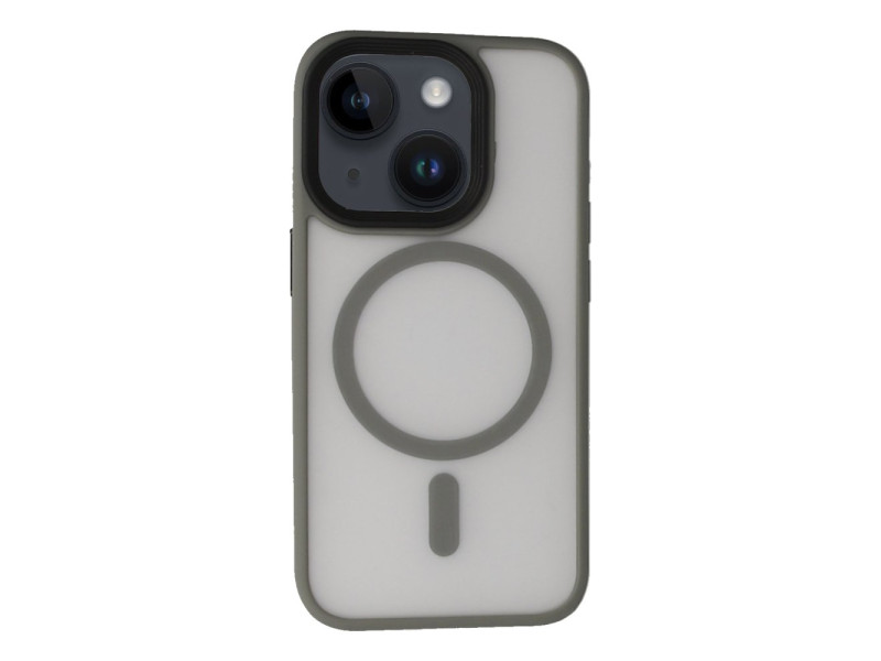 Newface iPhone 15 Kılıf Trex Magneticsafe Kapak - Gri