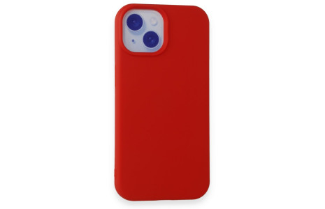 Newface iPhone 15 Plus Kılıf First Silikon - Kırmızı