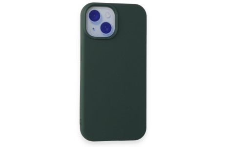 Newface iPhone 15 Plus Kılıf First Silikon - Koyu Yeşil
