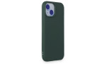 Newface iPhone 15 Plus Kılıf First Silikon - Koyu Yeşil