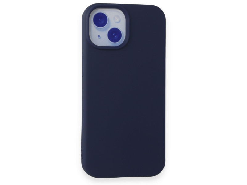 Newface iPhone 15 Plus Kılıf First Silikon - Lacivert
