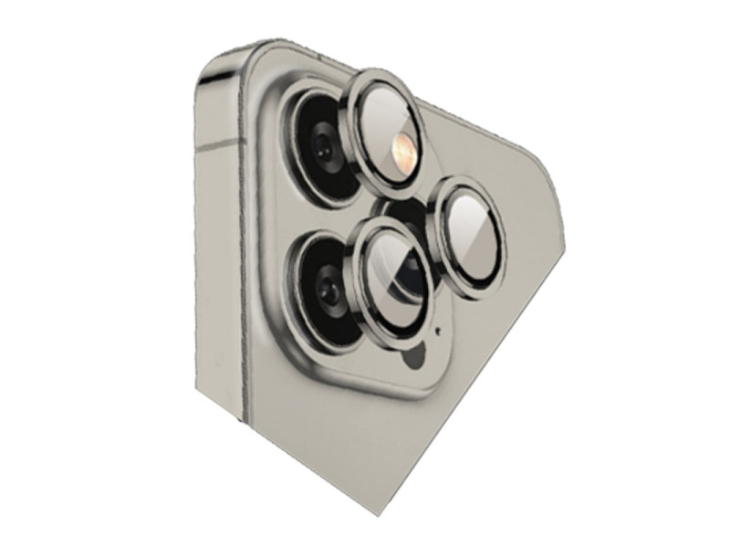 Newface iPhone 15 Pro Bilvis Titan Kamera Lens - Titan Gri