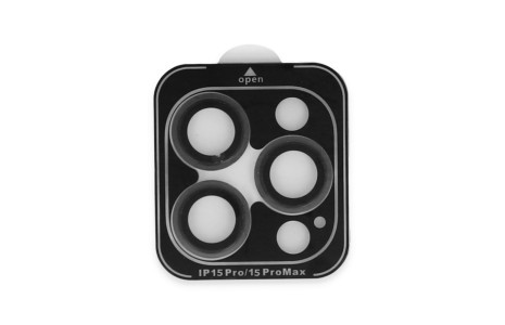 Newface iPhone 15 Pro Bind Metal Kamera Lens - Siyah