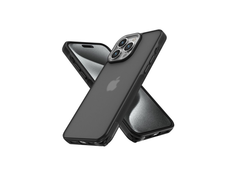 Newface iPhone 15 Pro Kılıf Elegant Kapak - Siyah