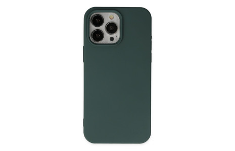 Newface iPhone 15 Pro Kılıf First Silikon - Koyu Yeşil