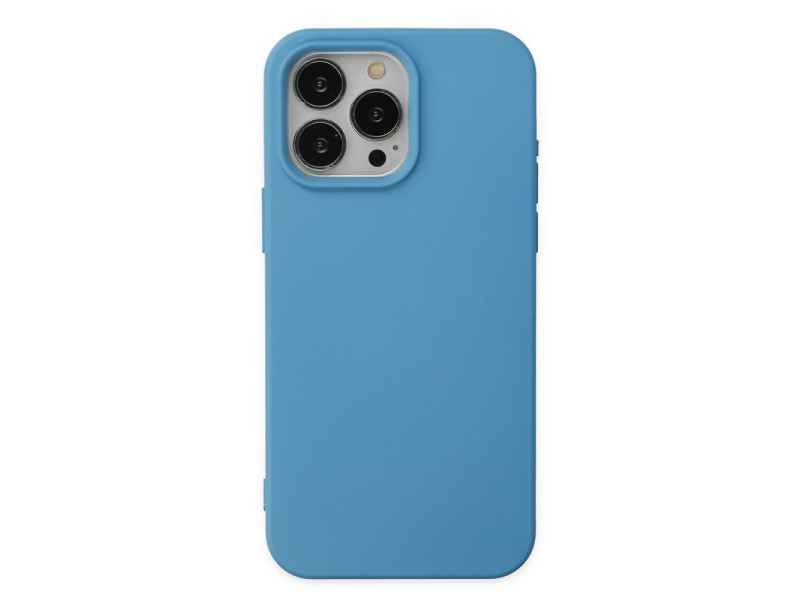 Newface iPhone 15 Pro Kılıf First Silikon - Mavi