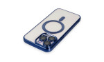 Newface iPhone 15 Pro Kılıf Kross Magneticsafe Kapak - Lacivert