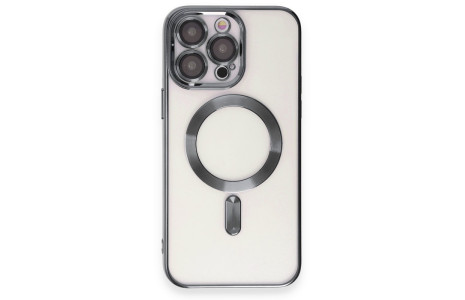Newface iPhone 15 Pro Kılıf Kross Magneticsafe Kapak - Titan Gri