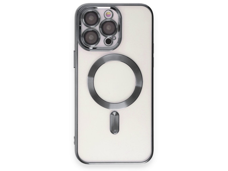 Newface iPhone 15 Pro Kılıf Kross Magneticsafe Kapak - Titan Gri