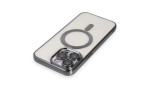 Newface iPhone 15 Pro Kılıf Kross Magneticsafe Kapak - Titan Gri