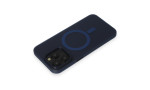 Newface iPhone 15 Pro Kılıf Lodos Magneticsafe Mat Kapak - Mavi