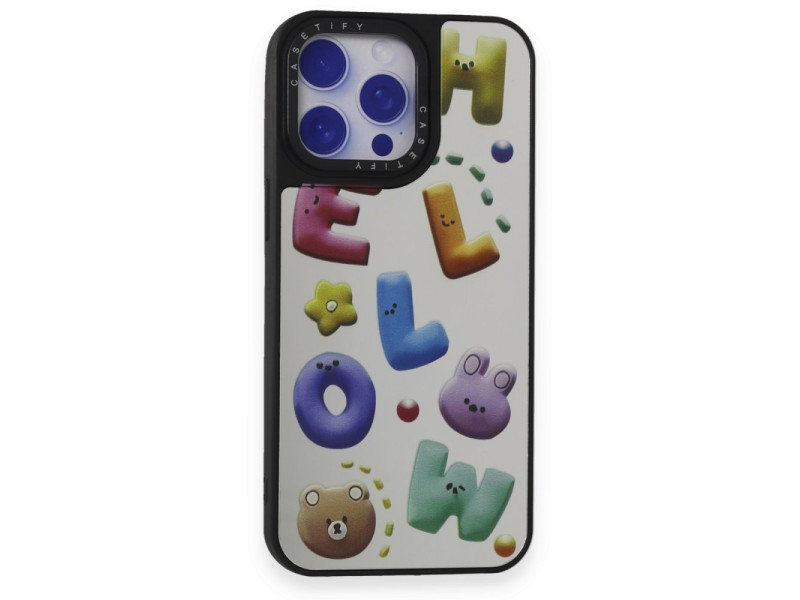 Newface iPhone 15 Pro Kılıf Mirror Desenli Kapak - Mirror - 15